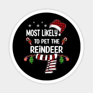 christmas pajamas - most likely christmas pajamas Magnet